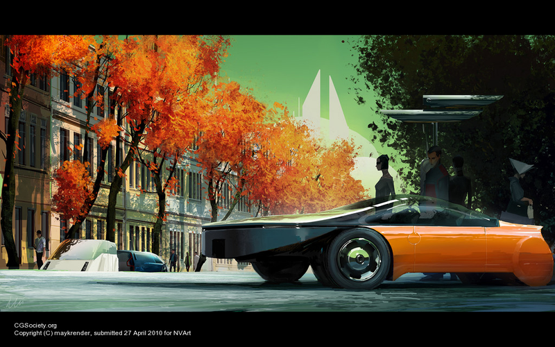 Illustration for article titled Futuristic cars inspired by Syd Mead's Blade Runner designs